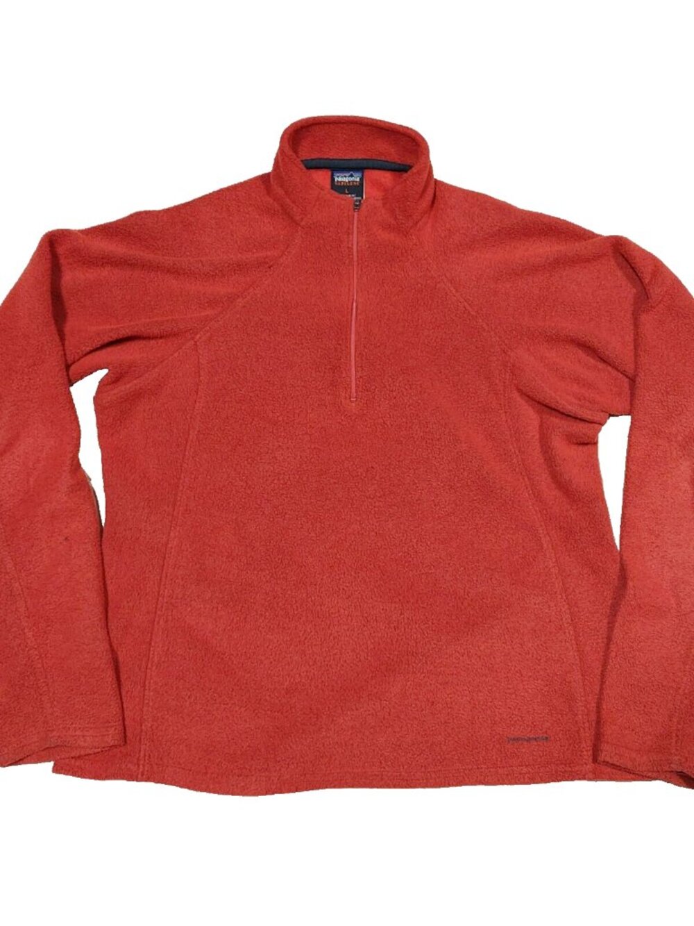Patagonia Pullover Women Capilene Expedition Burnt Orange Fleece. Sz L (fits M?)